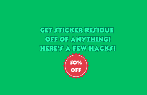 Hacks to remove price tag and sticker residue